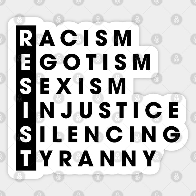 Resist Sticker by NotoriousMedia